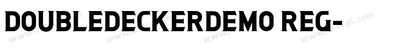 DoubledeckerDEMO Reg字体转换